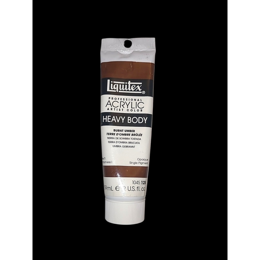 Liquitex Heavy Body Acrylic‎ Paint 2oz Burnt Umber Pro Artist Color